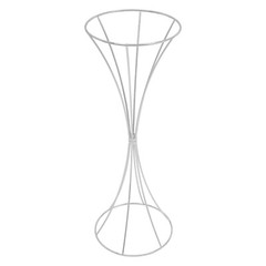 3pcs Modern Flower Stands Hourglass Shape Flower Stand Iron For Party Silver New
