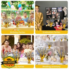 Hdnpea Gold Navyblue Table Centerpieces
