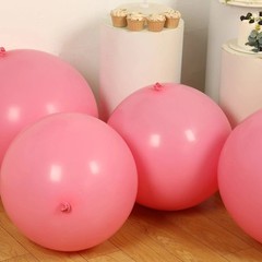 5 PINK 36″ Biodegradable Latex Matte Pastel Balloons Party Wedding Decorations