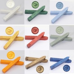 10 Pieces Sealing Wax Sticks with Wicks for Wax Seal Stamp, Assorted Colors W…