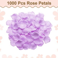1000pcs Artificial Rose Petals Fake Silk Flower Petals for Wedding Light Purple,