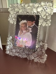 Mikasa Floral bouquet Crystal 5×7 Photo Frame For Weddings