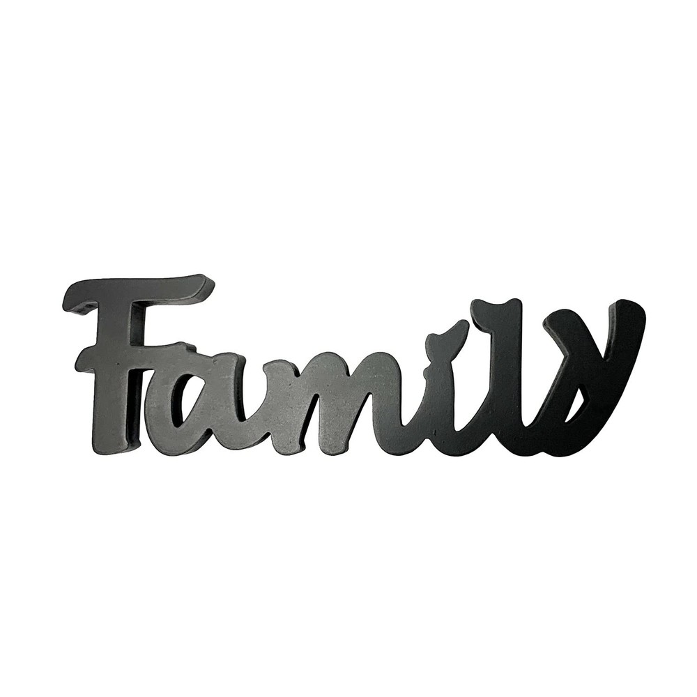 Wood Family Letters Table Sign Family Cutout Word Wall Sign Table Fireplace M…