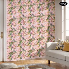 16* Flower Wall Panels, Artificial Flowers Wall Decoration For Party Decoration