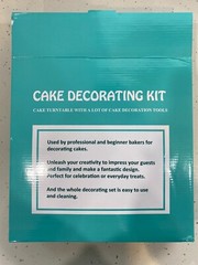 Cake Decorating Kit, +50 Pieces, Turntable, 40 Icing Nozzles, BNIB