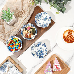 50 Pack Blue Floral Mini Bowls – Wedding Favors & Party Gifts Set