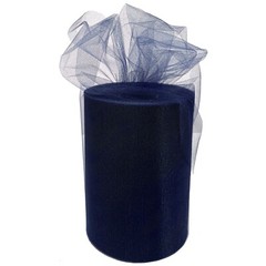 Navy Blue Tulle for Weddings, Decoration – 6″ x 100 Yards, Wreath, Christmas