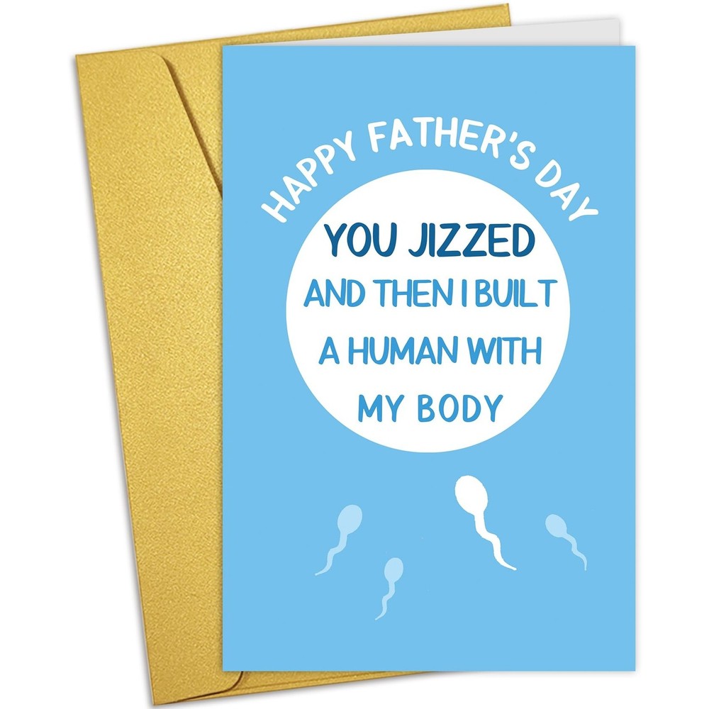 Nchigedy Funny Father’s Day Card from Wife Girlfriend, Rude Fathers Day Card …