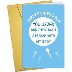 Nchigedy Funny Father’s Day Card from Wife Girlfriend, Rude Fathers Day Card …
