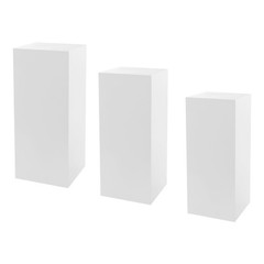 3 PCS Metal Display Pedestal Stands, Display Pillars for Birthday Party Wedding