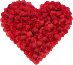 3000PCS Petalos De Rosa Rojo P�talos De Seda De Flores Artificiales Rojo Oscuro