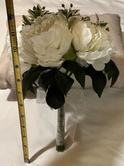 Style Me Pretty Bouquet White Green peonies ￼flowers bridal bridesmaid Wedding