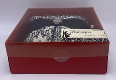 Ring Bearer Pillow Wedding NEW Black White Rhinestones Prty Mail Shp