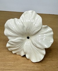 Small Bouquet Holder White Floral Bridal Flower Stem Vase