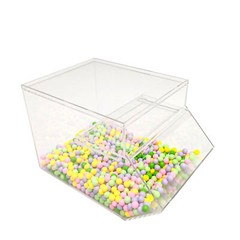 8X13X8″ Stackable Acrylic Candy Bin Coffee Spice Grain Dispenser Pantry Display