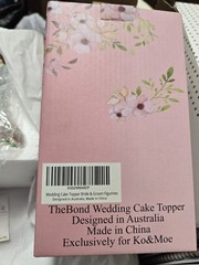 «The Bond» Wedding Cake Bride & Groom 6.5 Inch Topper By Ko & Mo. NIB. T112