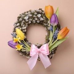 100Pcs Mini Metallic Edge Ribbon Bow 1″ Flower Bows Soft Silver Edge Pink