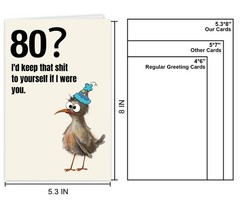 Cheeky 80 Year Old Birthday Card Gift, Funny 80th Birthday Card for Husband W…