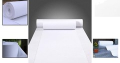 Classic Solid White Aisle Runner 2′ x 50′ – Ideal for Ceremonies & Displays