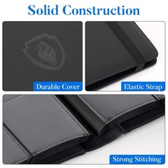 Premium 9 Pocket Card Binder For 540 Fabmaker Pu Cover Trading Card Binder