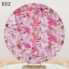 Flowers Wall Round Photography Background Wedding Arch Stand Cover Backdrop