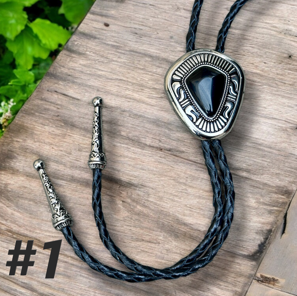 Custom Bolo Tie for Men – Western Cowboy Necklace, Personalized Gift