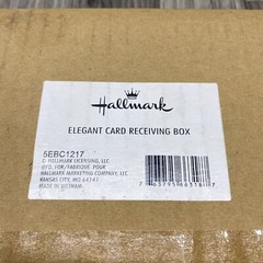 «NEW» HALLMARK Elegant Card Any Occasion Receiving Box 10″X10 «X10»