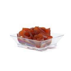 Plastic CLEAR 2″ Elegant Mini Square PLATES Disposable Party Wedding Home