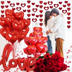 1181PCS Romantisches Valentine’s Day Decorations Kit with 1000 Pcs Silk Rose