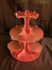13-in tall 5 Tier Rose Gold Pink Cardboard Cupcake Stand Set Wedding/Tea Party