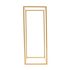 Gold Metal Flower Stand Rectangular Rack For Wedding Table Centerpieces Decor