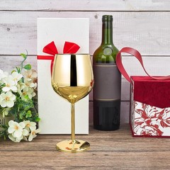 Set of 6 Stainless Steel Wine Glass 18 oz Unbreakable Glasses for Travel, Cam…
