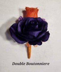 Orange Purple Lavender Rose Tiger Lily Bridal Wedding Bouquet Accessories
