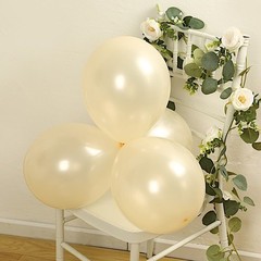 50 CREAM 12″ Biodegradable Latex Matte Pastel Balloons Party Wedding Decorations