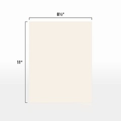 LUXPaper 8.5″ x 11″ Cardstock | Letter Size | 8.5 x 11inches, Ivory – 65lb.