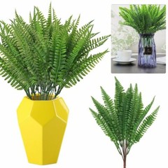 1-10pack Artificial Fake Boston Fern Plant Bushes Artificial Ferns Outdoor Decor