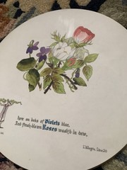 Vintage Sewell Floral Placemats Trivets Set Of 4 Floral Design Made In England