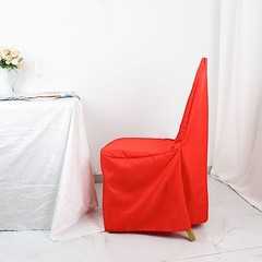 50 Red Polyester BANQUET CHAIR COVERS Wedding Party Reception Decorations