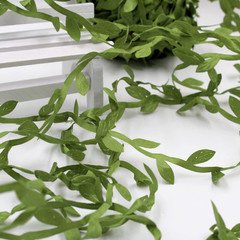 20 Yards Olive Green Leaf Ribbon, Artificial Vine, Gift Wrap Party Wedding Decor