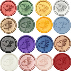 20 Pieces Sealing Wax Sticks with Wicks for Waxseal Stamp, Assorted Colors Wa…