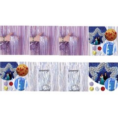 Curtain 1m*2m Door Hanging Decor For Wedding Birthday Party Easy To Install