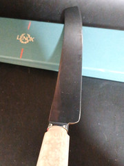Vintage Lenox Cake Knife Wedding Promises Collection Floral Design Handle W/ Box