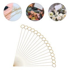 30Pcs Golden Floral Card Clips for Photo Memo and Table Number Display