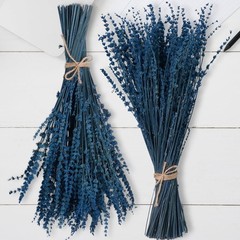 2 Bundles 350 Stems Dried Blue Lavender Flowers, 17″ Dried Lavender