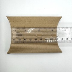 20 Pcs Corrugated Kraft Pillow Box Gift Party Favor Jewelry Candy Goody Bag