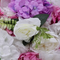 6Pc Artificial Hydrangea Wall Panels 60??40cm Wedding Backdrop Floral