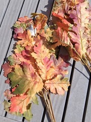 Silk Artificial Fall Maple Leaf Garlands Sprays & Loose Leaves