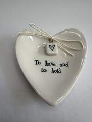 Ring Dish Trinket To Have and Hold East of India Two’s Company E2069