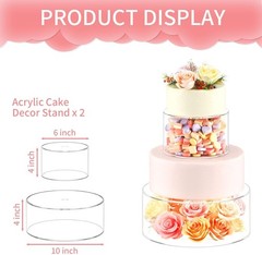 Clear Acrylic Display Stands – Elegant Birthday Party Decor