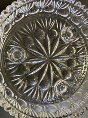Princess House Crystal 3-Lite Taper Candle Holder Dish Holiday Centerpiece Party